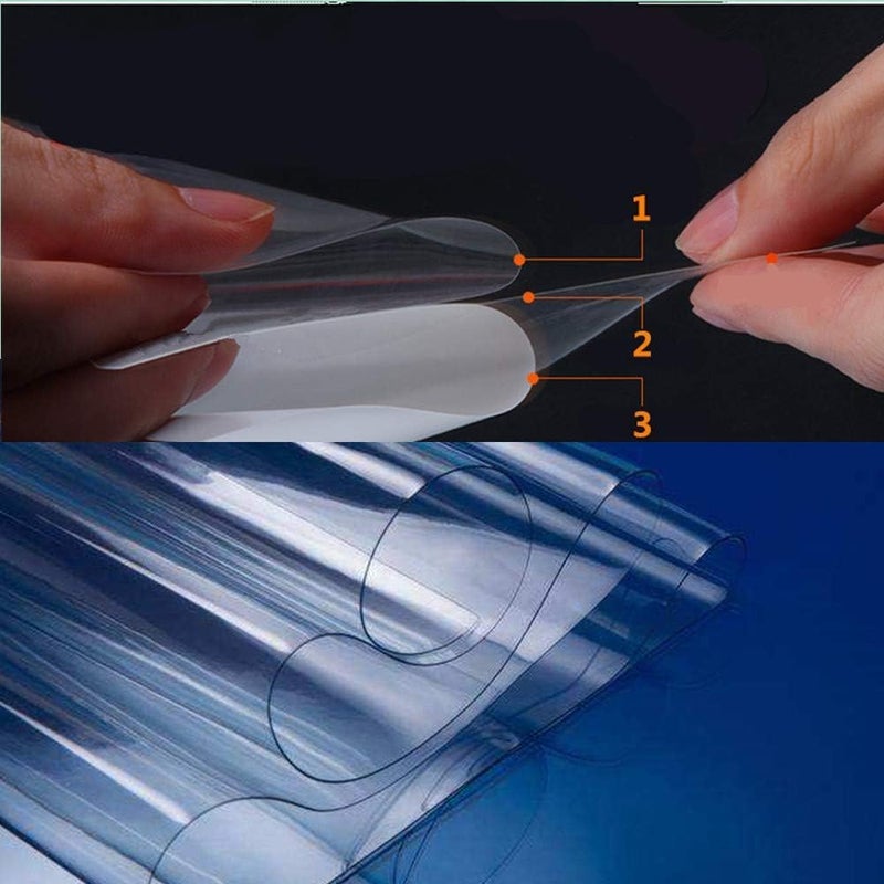 SUMAGITIN 7.5mil TPU Clear Car Paint Protection Film Self Healing Adhesive Automotive Film Anti-Scratch Glossy Body Wrap Vinyl for DIY Vehicle Moto Interior Exterior,60inch x 12inch - Image 1